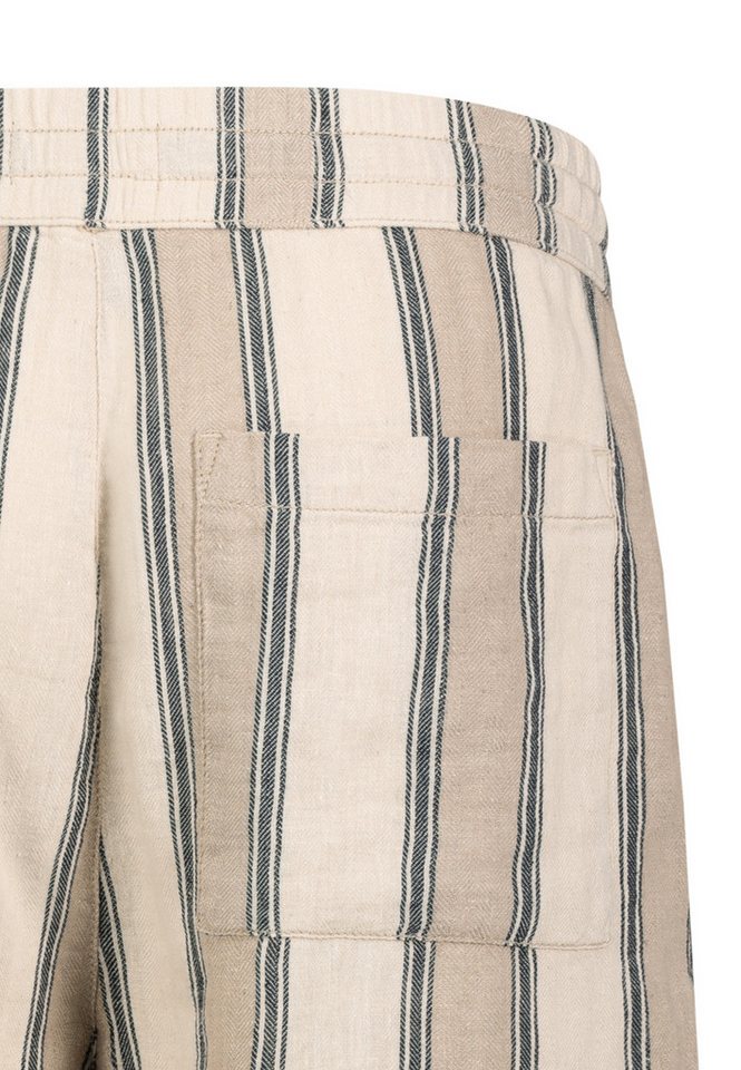 SUBLEVEL Chinoshorts Gestreiftes Design mit Gesäßtasche für Herren Baumwolle, Leinen Normal Fit gestreift atmungsaktiv Kordelzug – Bild 3 von 3