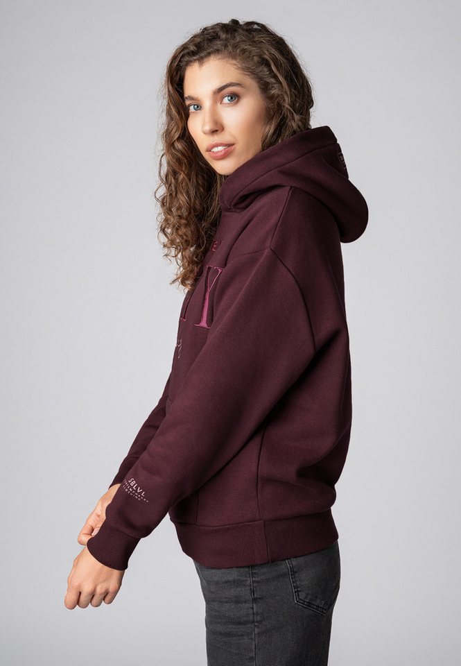 SUBLEVEL Kapuzenpullover Damen Hoodie Kapuzenpullover bestickt Sweater, Kapuzensweatshirt mit Kängurutasche, mit Kapuze – Bild 3 von 5