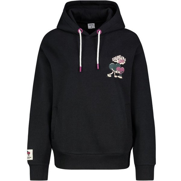 SUBLEVEL Kapuzenpullover Damen Hoodie mit Süßen Backprints Sweater, Kapuzensweatshirt mit seitl. Eingrifftaschen