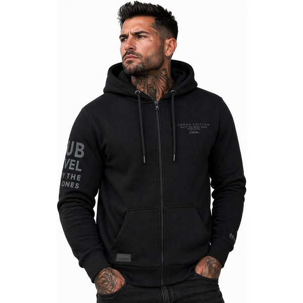 SUBLEVEL Kapuzenpullover Herren mit Reißverschluss Zipper Hoody Jacke Super Soft S-XXL Perfekte Passform Hochwertige Verarbeitung, Angenehm weich & bequem