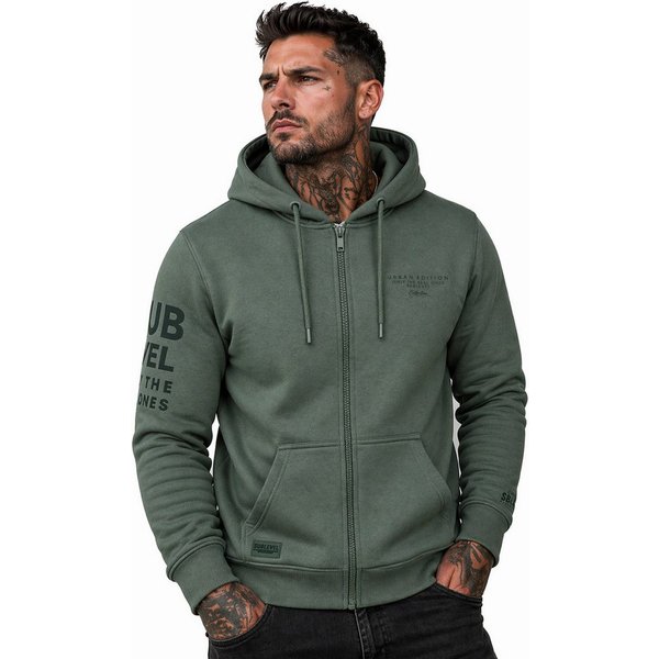SUBLEVEL Kapuzenpullover Herren mit Reißverschluss Zipper Hoody Jacke Super Soft S-XXL Perfekte Passform Hochwertige Verarbeitung, Angenehm weich & bequem