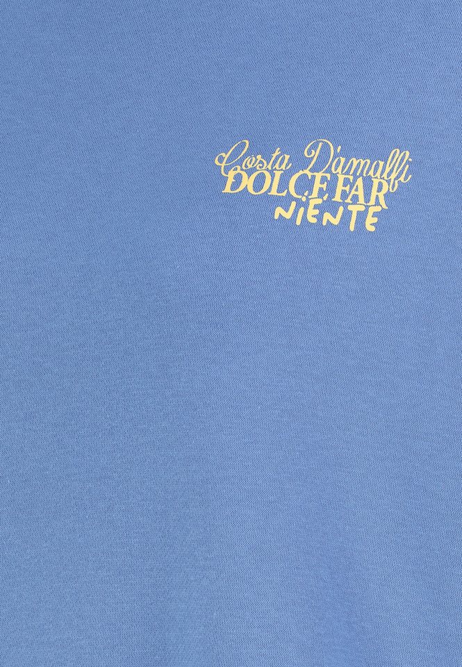 SUBLEVEL Longpullover mit Schriftzug Dolce Far Niente für Damen Viskose aus verbesserter Rohstoffbeschaffung, Baumwolle nachhaltig – Bild 4 von 4