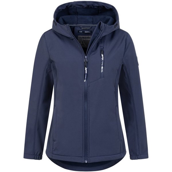 SUBLEVEL Softshelljacke Damen Herbst Jacke Softshell Jacke Outdoor Regen Übergangs Jacke