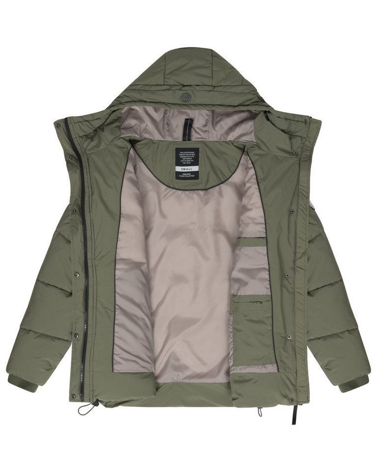 SUBLEVEL Steppjacke Winter Jacke Puffer Parka Steppjacke Lange Winter Mantel Warm gesteppt – Bild 4 von 4