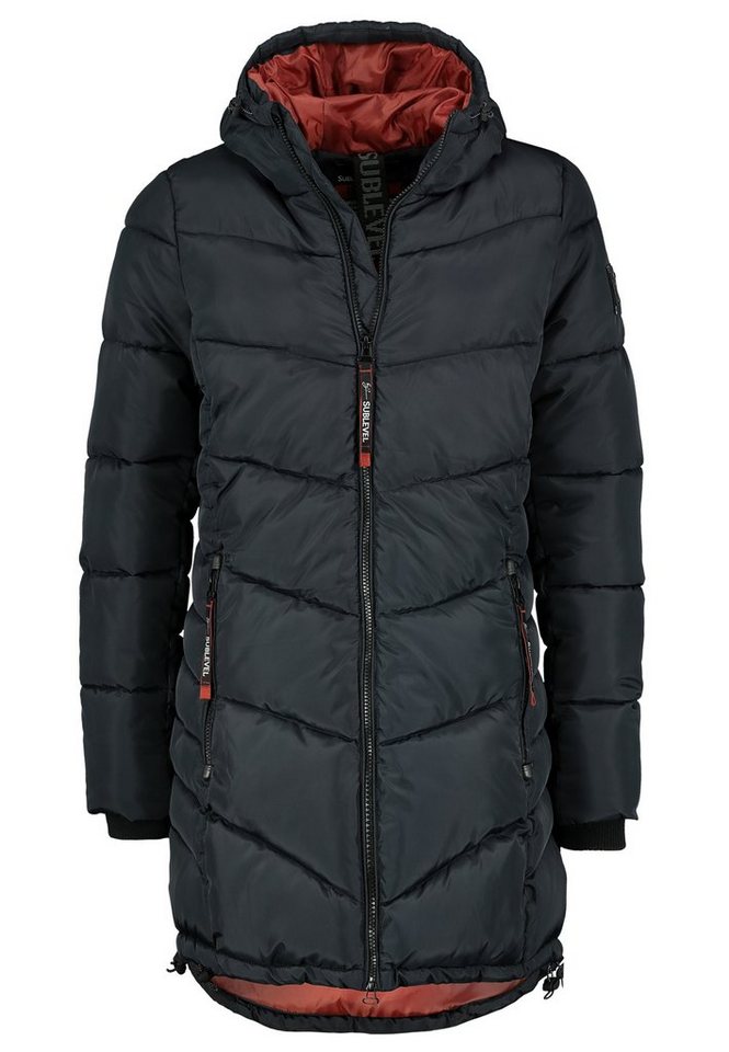 SUBLEVEL Wintermantel Steppmantel tailliert warm wattiert – Bild 5 von 5