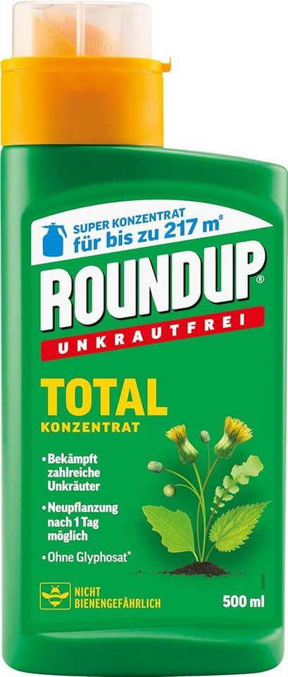 Substral Unkrautbekämpfungsmittel Roundup Total Konzentrat 500 ml Unkrautvernichter + 5 L Drucksprüher – Bild 2 von 5