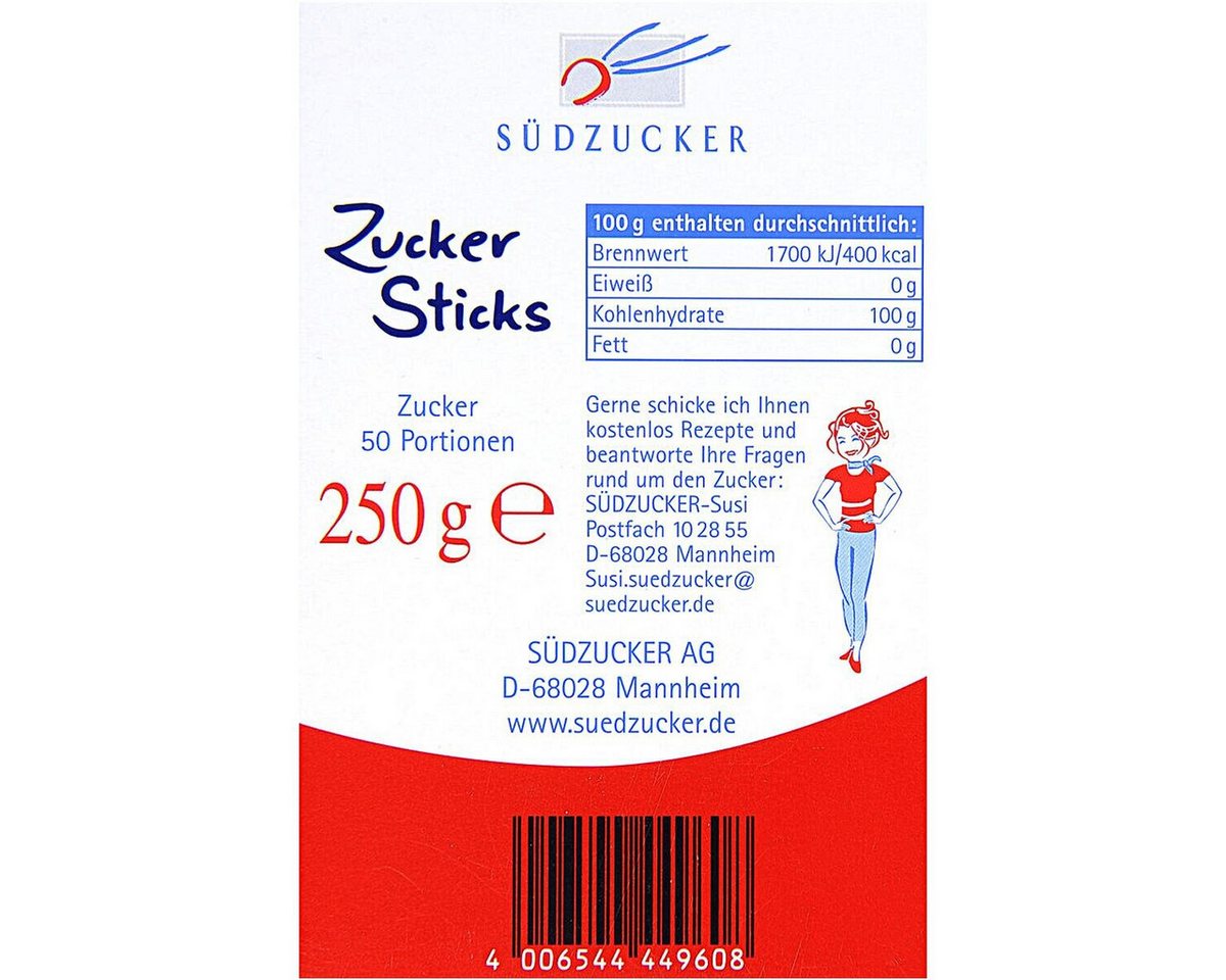 SUEDZUCKER Zucker Zucker Sticks, 50 x 5 g – Bild 2 von 2