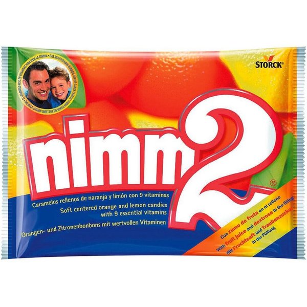 NIMM2 Süßigkeit nimm2, Orangen- und Zitronenbonbons, 1 kg (ca. 170 Stück)