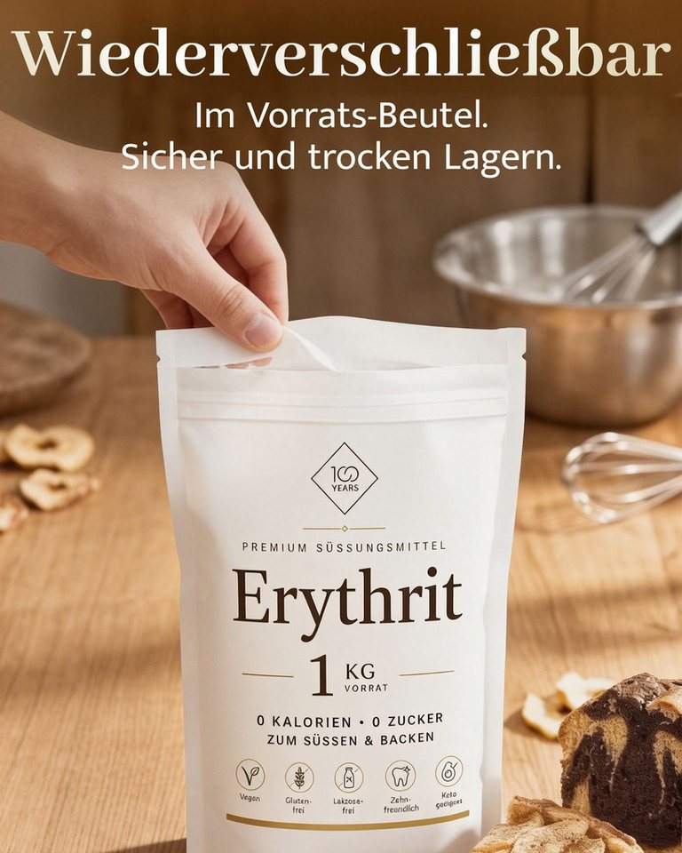 100years Süßungsmittel 100years - Erythrit – Bild 5 von 5
