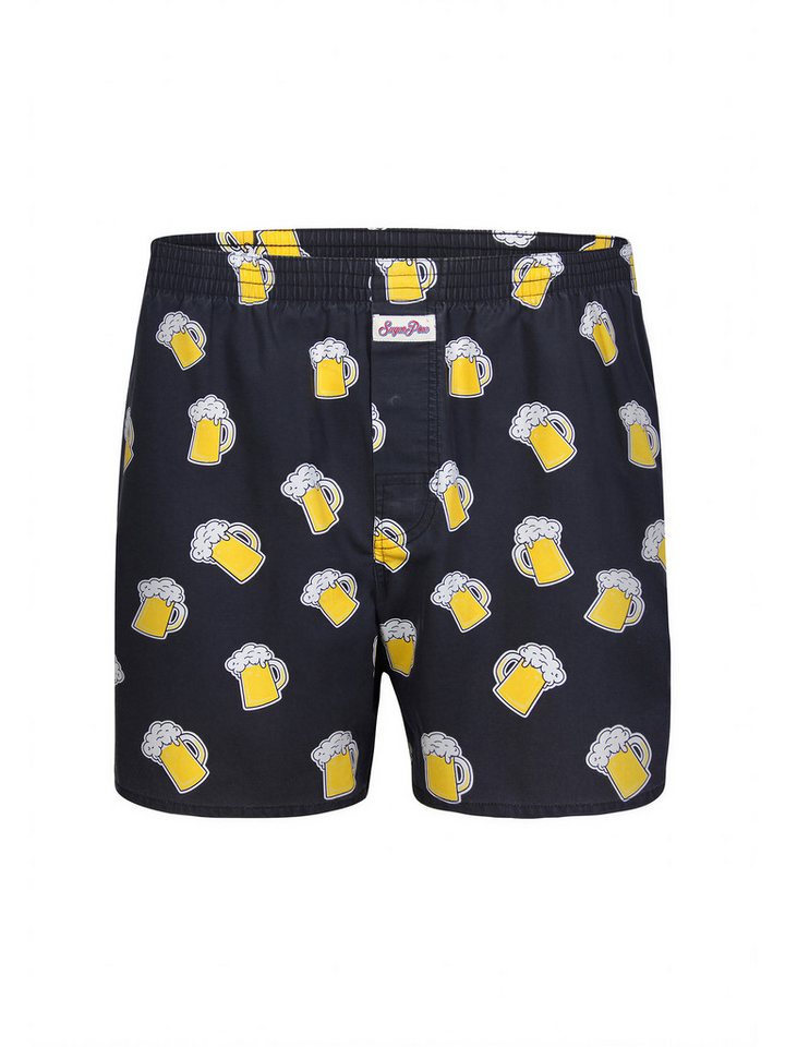 Sugar Pine Boxer Webboxershorts weit Motive Print (1-St) Herren Männer Unterhose – Bild 3 von 3
