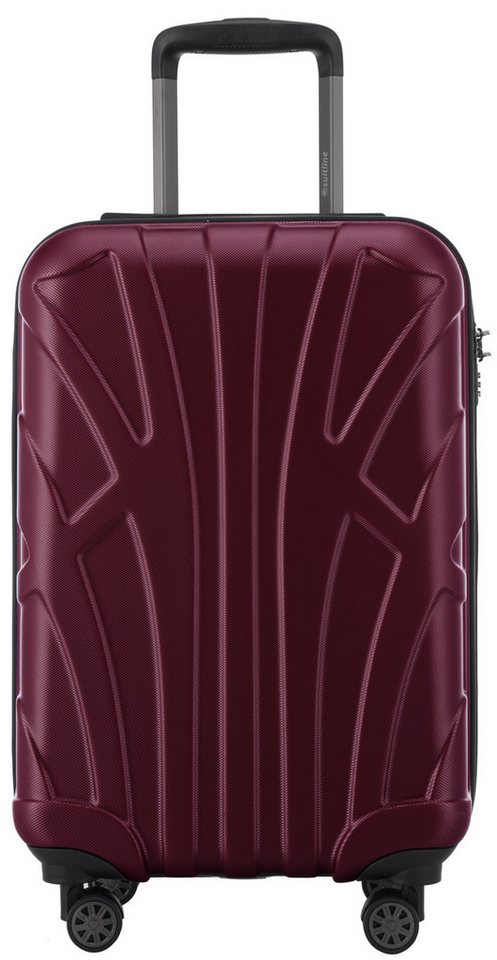 Suitline Handgepäckkoffer S1, 4 Rollen, Trolley 55x35x20 cm Bordgepäck Koffer Doppelrollen 34 L – Bild 4 von 5