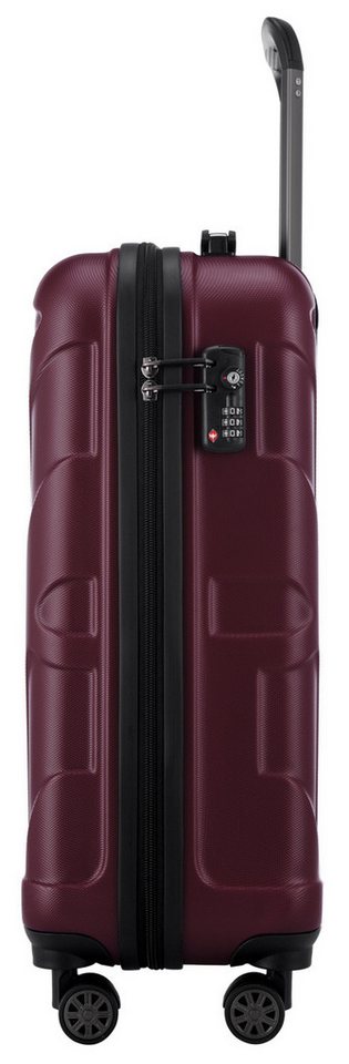 Suitline Handgepäckkoffer S1, 4 Rollen, Trolley 55x35x20 cm Bordgepäck Koffer Doppelrollen 34 L – Bild 5 von 5