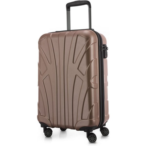 Suitline Handgepäckkoffer S1, 4 Rollen, Trolley 55x35x20 cm Bordgepäck Koffer Doppelrollen 34 L
