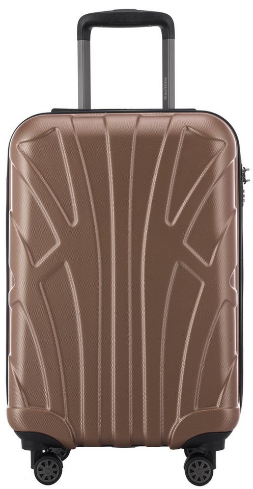 Suitline Handgepäckkoffer S1, 4 Rollen, Trolley 55x35x20 cm Bordgepäck Koffer Doppelrollen 34 L – Bild 3 von 5