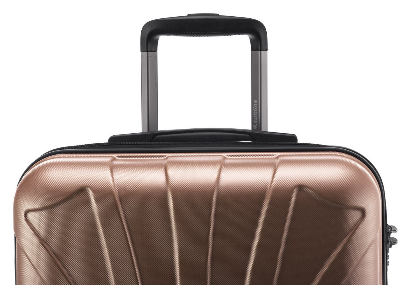 Suitline Handgepäckkoffer S1, 4 Rollen, Trolley 55x35x20 cm Bordgepäck Koffer Doppelrollen 34 L – Bild 4 von 5