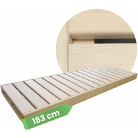 Saunabank Holz LARVIK Saunaliege Hemlock 3 Längen kürzbar 183 x 60 cm