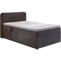 SUN GARDEN Bett in Boxspringoptik "Hobart", motorische Verstellung, mit Kopfteil, Topper, Stauraum (120 X 200 CM)