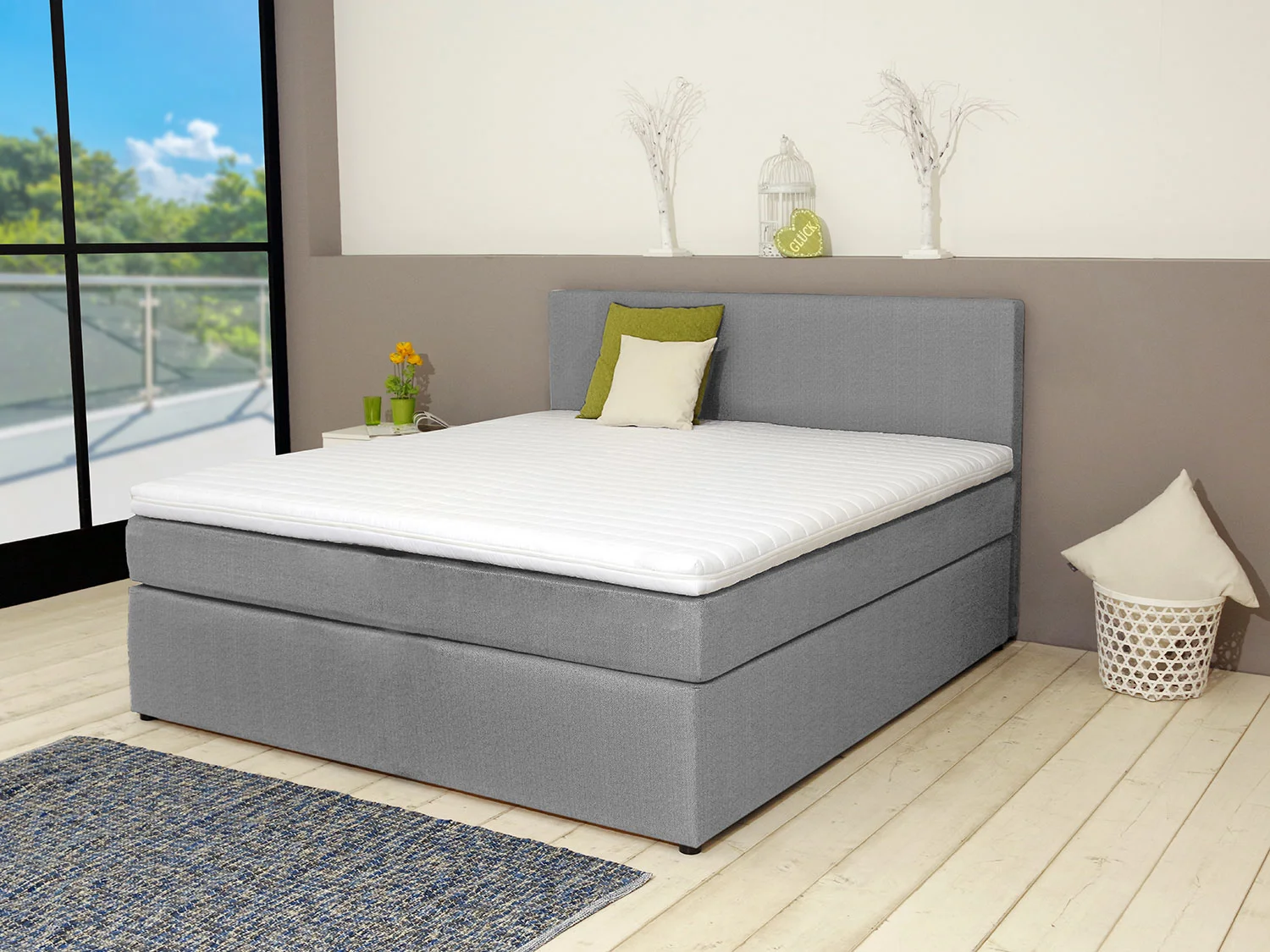 SUN GARDEN Boxspringbett "Cairns" (140 x 200 cm) – Bild 2 von 3
