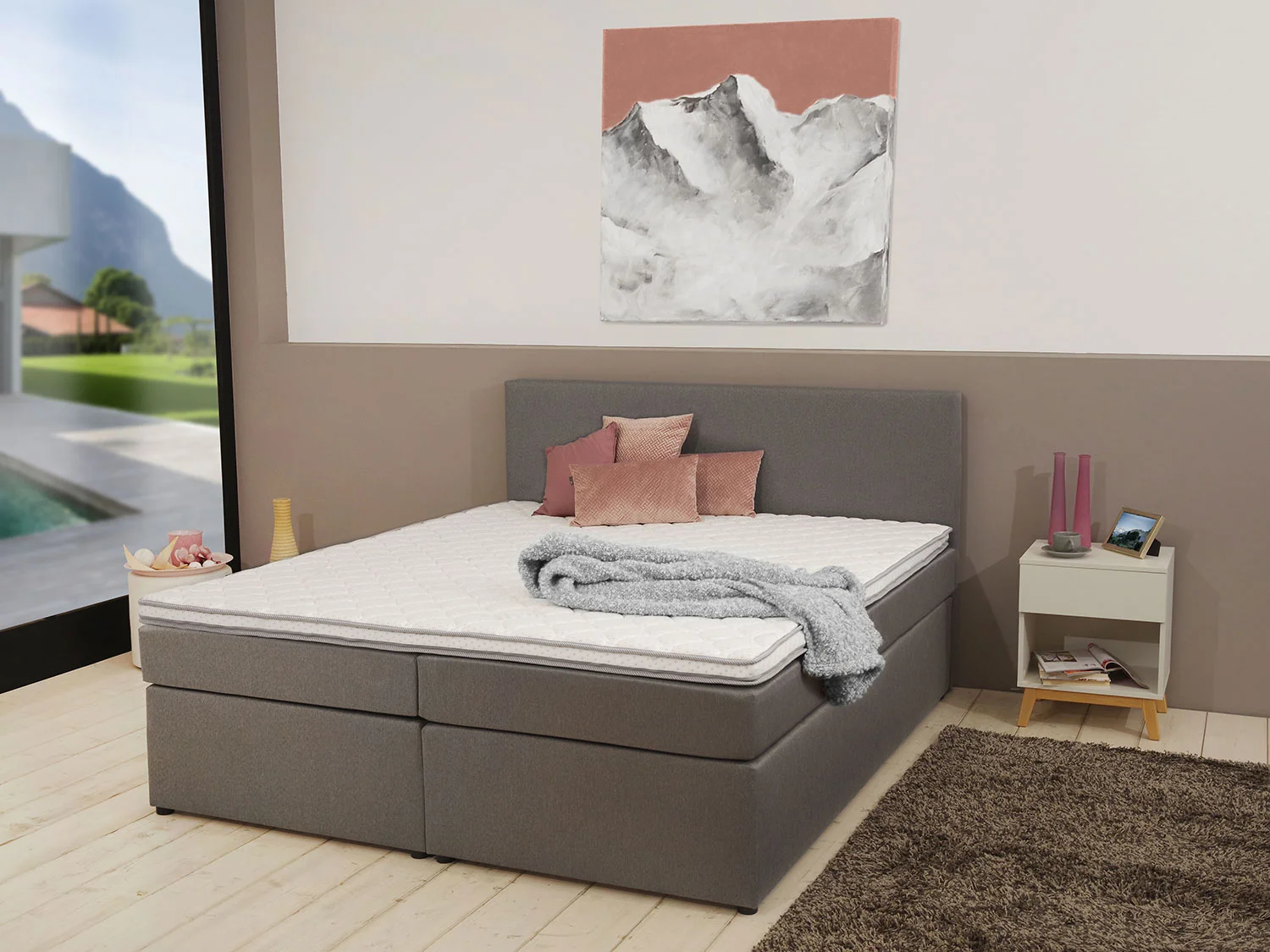 SUN GARDEN Boxspringbett "Cairns" (180 x 200 cm) – Bild 2 von 3