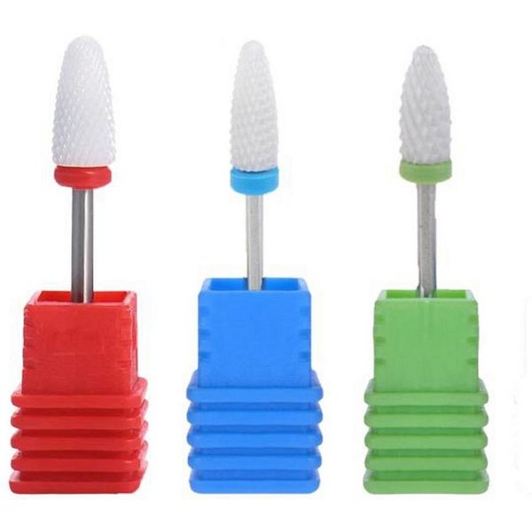 Sun Garden Nails Nageldesign Zubehör Keramik Bit Set - 3 Fräserbits für Nagelfräser - fein, mittel & grob, Spar Set, Robuste Fräserbits für alle gängigen elektr