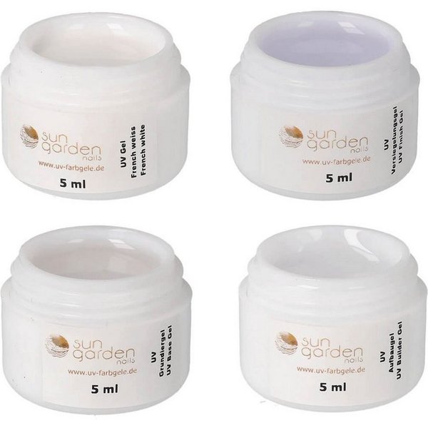 Sun Garden Nails UV-Gel 4 x 5 ml UV Classic Gel Set - Gelnägel Test Set