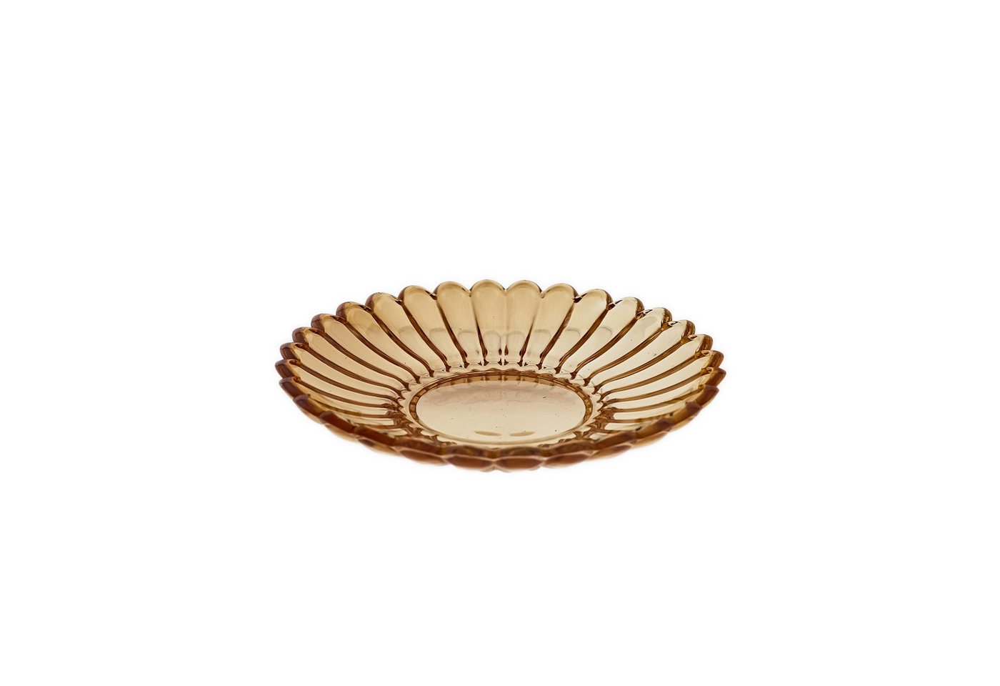 Sunay Dessertschale mit Unterteller, 12-teiliges Glasschalenset - Lotus Design, (12-tlg), Elegantes Design – Bild 3 von 5