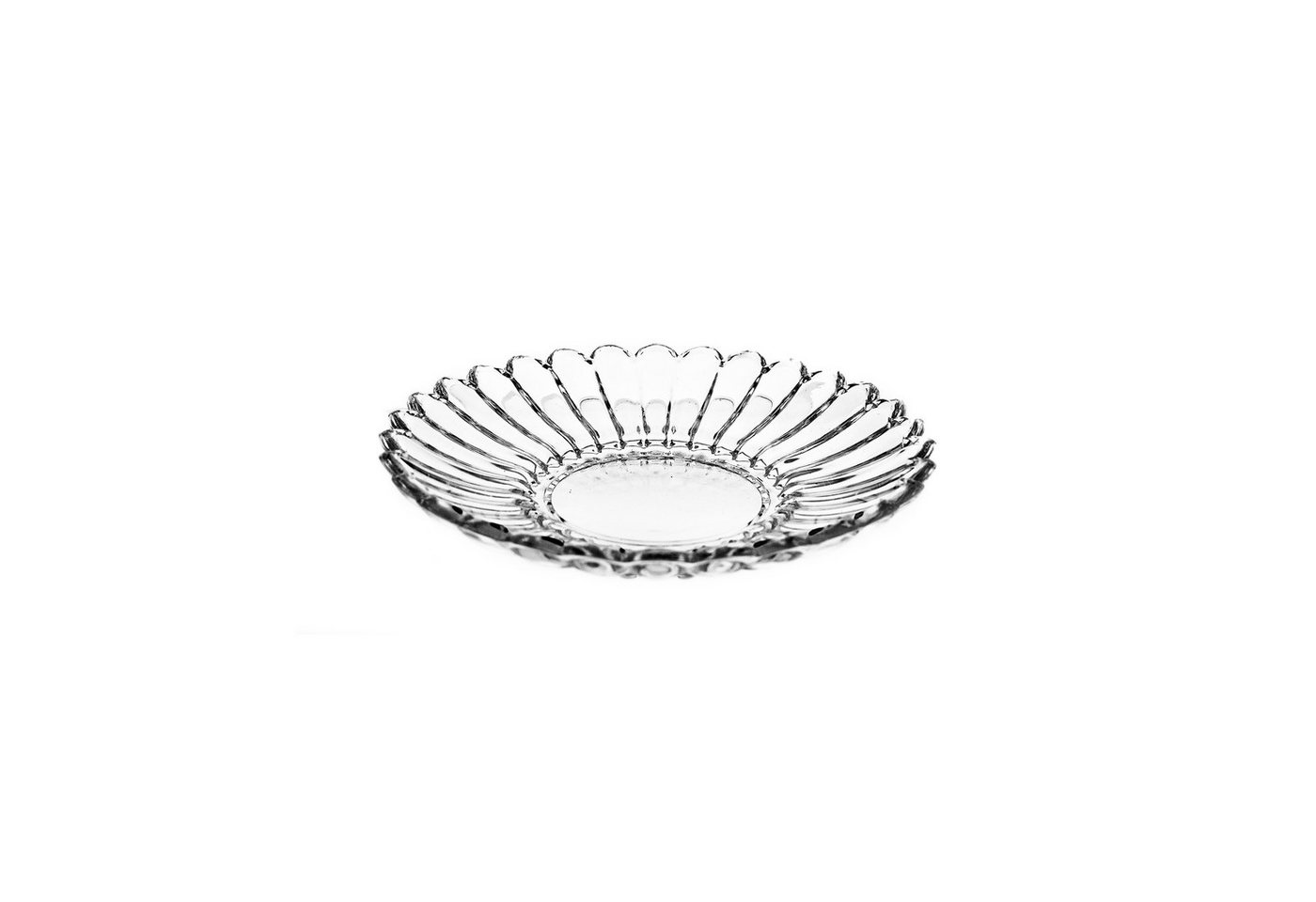 Sunay Dessertschale mit Unterteller, 12-teiliges Glasschalenset - Lotus Design, (12-tlg), Elegantes Design – Bild 3 von 5