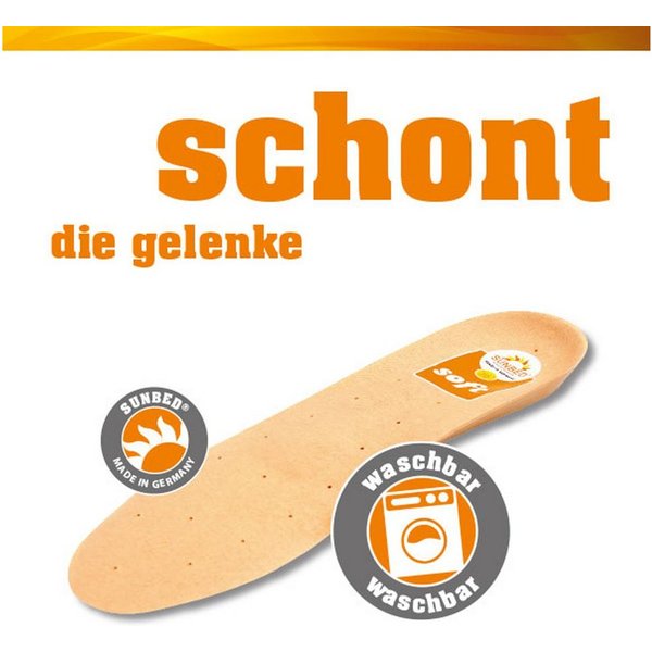 Sunbed Einlegesohlen Soft - Orthopädisches Luftkammer-Fußbett