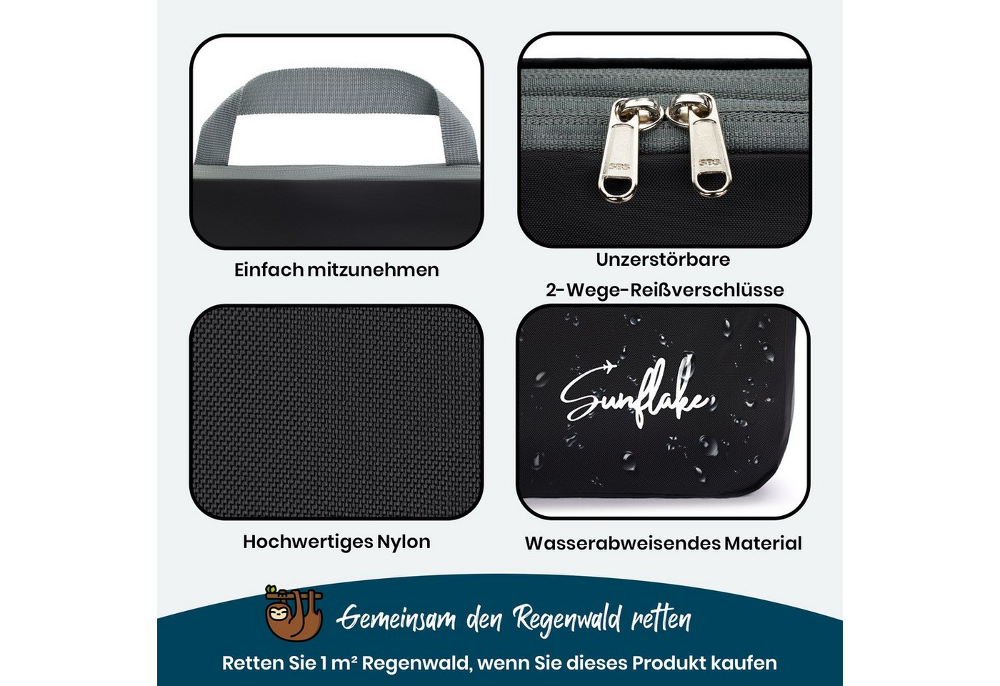 Sunflake Kofferorganizer Kompressions-Packwürfel / Kompressionswürfel 6 Stück (6-tlg) – Bild 4 von 5