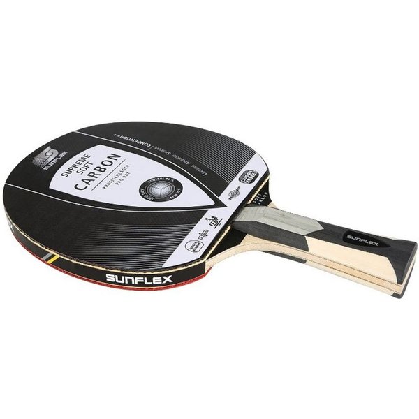 Sunflex Tischtennisschläger Supreme Soft Carbon, Tischtennis Schläger Racket Table Tennis Bat