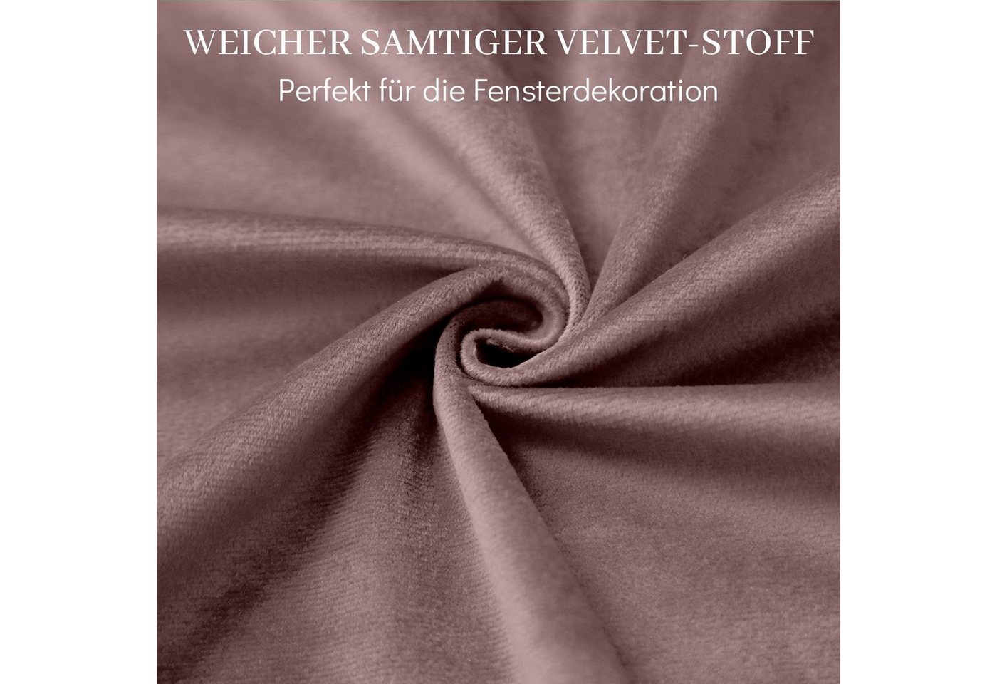 Sunicol Verdunkelungsvorhang Blickdicht Gardinen, Samt Verdunkelungsvorhang,Thermo,Akustik (2 St), abdunkelnd – Bild 3 von 5