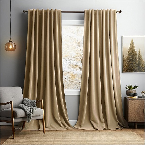 Sunicol Vorhang 2er Set Samtvorhänge Kräuselband Verdunkelungsvorhang, Blickdicht Velvet Gardinen für Schlafzimmer Wohnzimmer