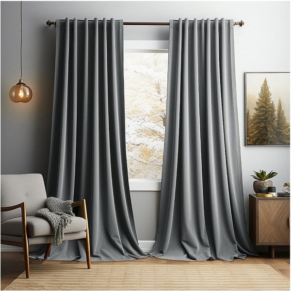 Sunicol Vorhang 2er Set Samtvorhänge Kräuselband Verdunkelungsvorhang, Blickdicht Velvet Gardinen für Schlafzimmer Wohnzimmer