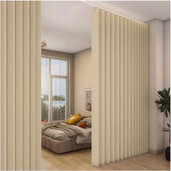 Sunicol Vorhang Wasserdicht Raumteiler Vorhang, Sichtschutzvorhang für Schlafzimmer, Extra breite Wärmeisolierend Trennwand Sichtschutz Fenstervorhänge