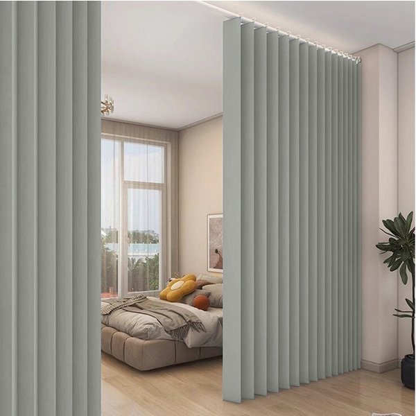 Sunicol Vorhang Wasserdicht Raumteiler Vorhang, Sichtschutzvorhang für Schlafzimmer, Extra breite Wärmeisolierend Trennwand Sichtschutz Fenstervorhänge