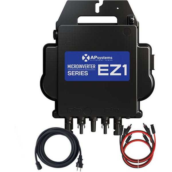 SUNNIVA Wechselrichter AP Systems Mikro-Wechselrichter 800 W EZ1-M-EU für Balkonkraftwerk, (IP67 wetterfest, Plug&Play Installation, 2 MPPT, Bluetooth & WIFI, i