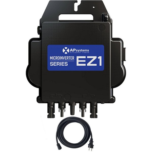 SUNNIVA Wechselrichter AP Systems Mikro-Wechselrichter 800 W EZ1-M-EU für Balkonkraftwerk, (IP67 wetterfest, Plug-&-Play Installation, 2 MPPT, Bluetooth & WIFI,
