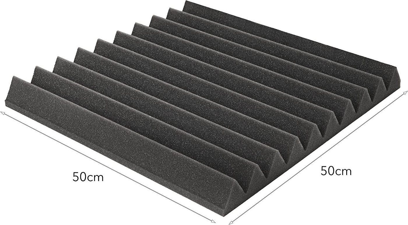 sunnypillow Akustikplatte Akustikschaumstoff Schalldämmmatten zur effektiven Akustik, 24 Stück, 50x50x5cm – Bild 2 von 5