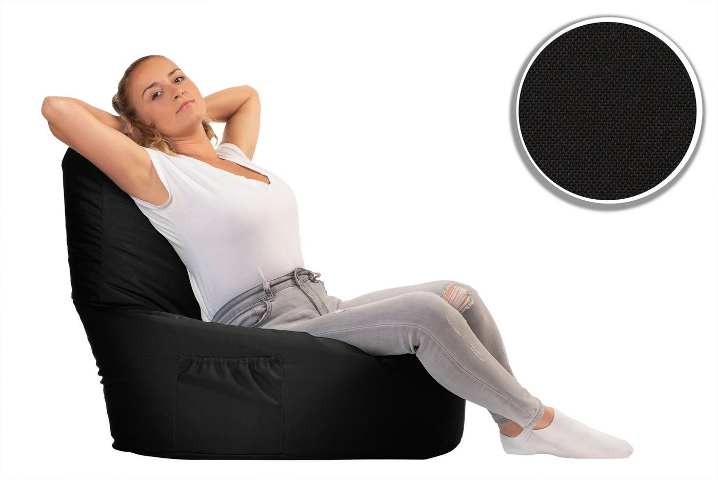 sunnypillow Sitzsack Gaming Sitzsack XXL mit Styropor Füllung für Kinder & Erwachsene – Bild 2 von 5
