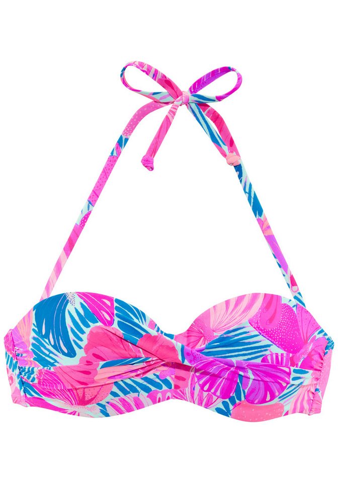 Sunseeker Bügel-Bandeau-Bikini-Top, mit Schmetterling-Design – Bild 2 von 5