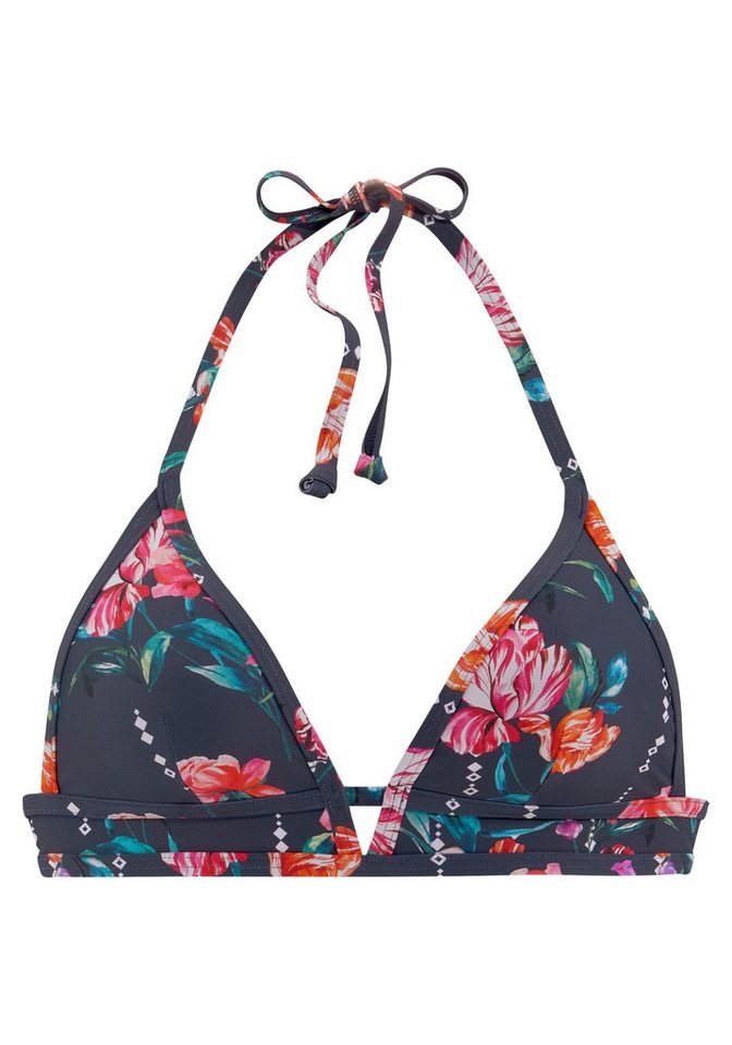 Sunseeker Triangel-Bikini-Top Modern, mit floralem Design – Bild 2 von 5