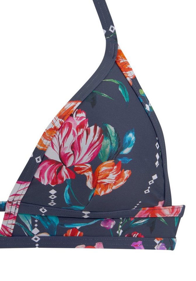 Sunseeker Triangel-Bikini-Top Modern, mit floralem Design – Bild 3 von 5