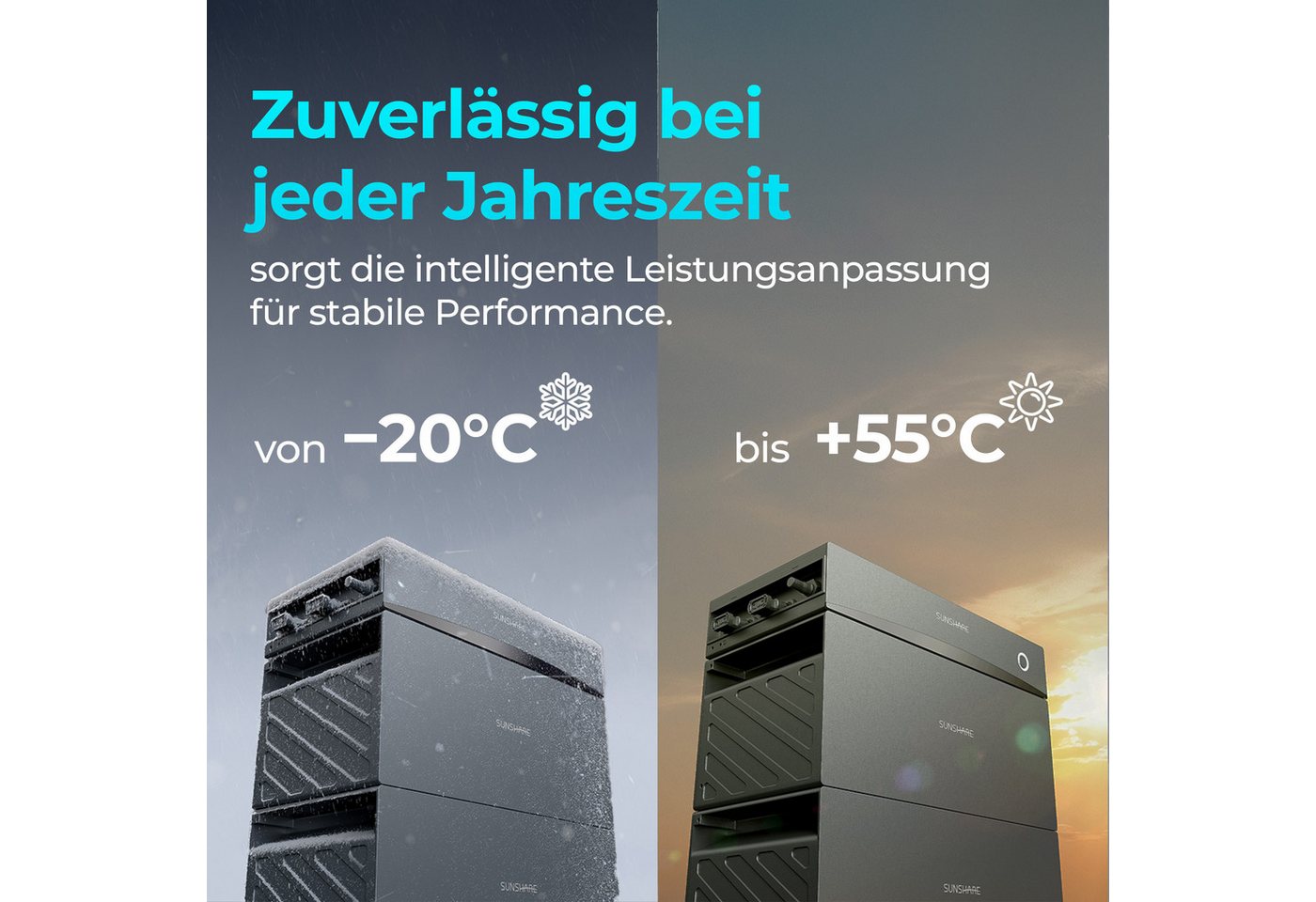 Sunshare Glory All-in-One Speicher 1,5 -3- 4,5 kWh – Modularer Plug-&-Play Stromspeicher (230 V), Semi-Solid-LiFePO4-Batterie, integrierter Hybrid-Wechselrichte – Bild 5 von 5