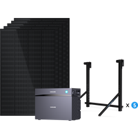 Glory Balkonkraftwerk 1200W mit 4019 Wh Speicher | Geländer/Schild Balkon
