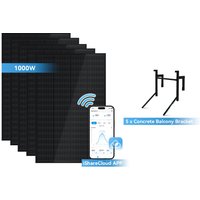 Ray Solar-Erweiterungsset 200W~1200W | Beton | 5 Module (1000W) | Winkel vor der Installation einstellbar