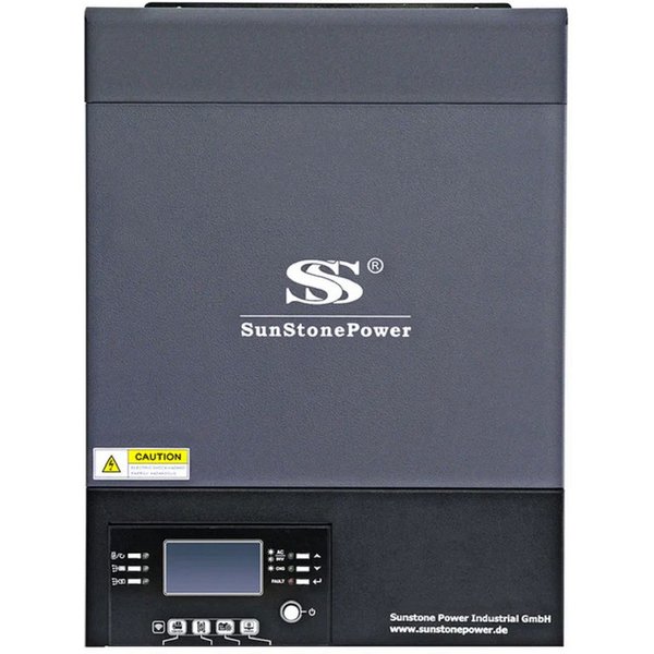 Sunstone Power Wechselrichter 6KW 48V auf 230V Off-Grid Wechselrichter Solar MPPT Inverter 0% MWST, (Sunstone Power Off-Grid Wechselrichter 1 Stk), Reine Sinusw