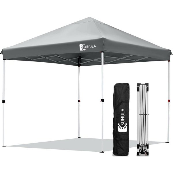 SUNULA Faltpavillon 3x3 m Pavillion Wasserdicht Pop Up Gartenpavillon Winterfest, mit 0 Seitenteilen, Wetterfester Schutz, Leichter Aufbau, Inklusive Tragetasch