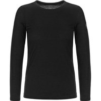SUPER.NATURAL Damen Langarmshirt W BASE CREW NECK 230, Größe L in Schwarz