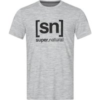 SUPER.NATURAL Herren T-Shirt M LOGO TEE, Größe XXL in Silber