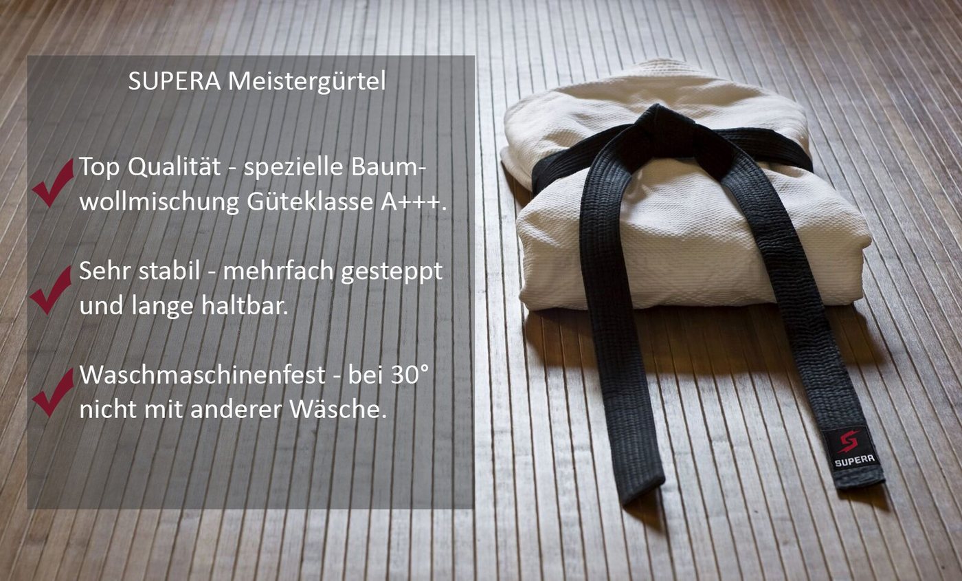 SUPERA Karateanzug Kampfsportgürtel (1-tlg), Budogürtel - Karategürtel - Judogürtel – Bild 4 von 5